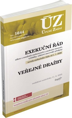 ÚZ 1644 Exekuční řád veřejné dražby