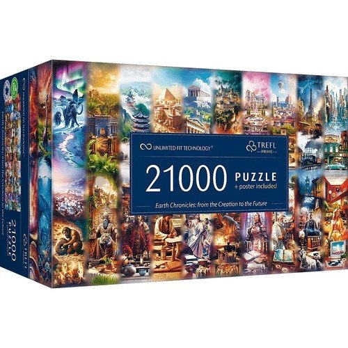 Puzzle UFT Kronika Země Od stvoření k budoucnosti 21000 dílků