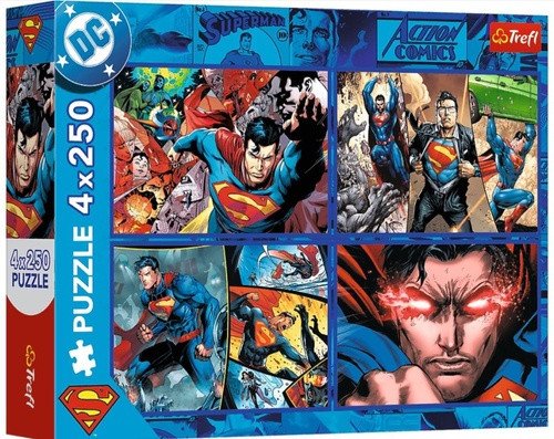Puzzle Odvaha Supermana 4x250 dílků