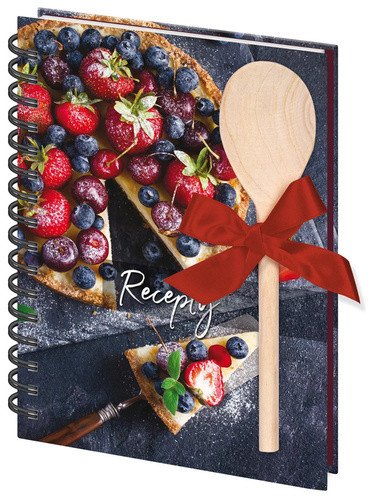 Kniha na recepty A5 s vařečkou Cheesecake