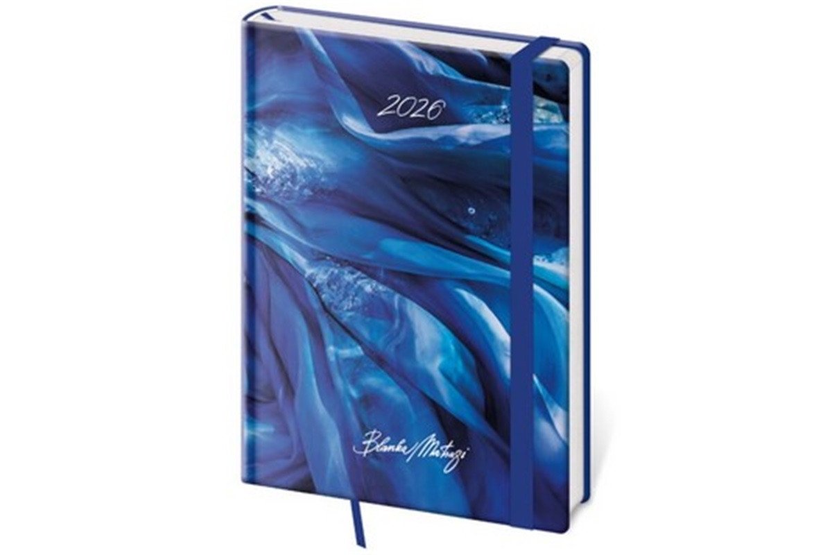 Diář 2026 týdenní A5 Vario - Matragi Blue s gumičkou