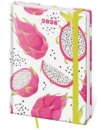 Diář 2026 týdenní A5 Vario  - Pitaya s gumičkou