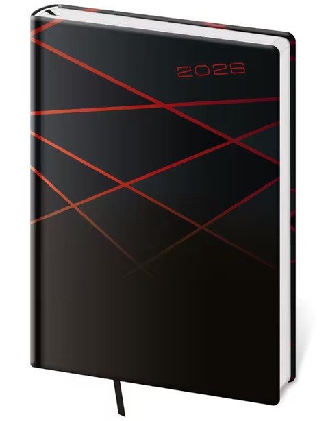 Diář 2026 denní A5 Vario - 1 BLACK DESIGN