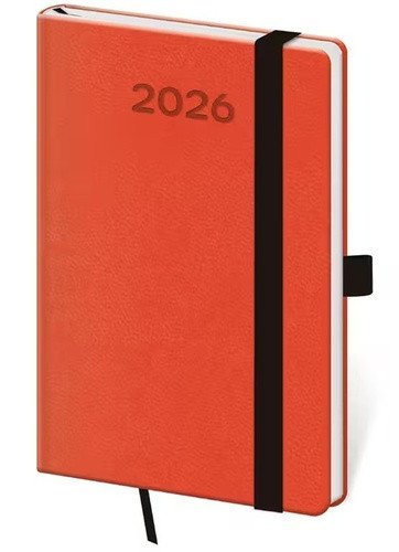 Diář 2026 týdenní kapesní Print Pop - oranžová