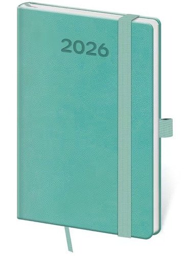 Diář 2026 týdenní kapesní Print Pop - světle zelená