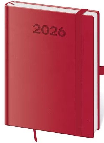 Diář 2026 týdenní B6 Print Pop - malinová