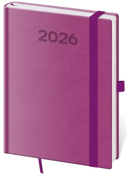 Diář 2026 denní B6 Print Pop - fialová