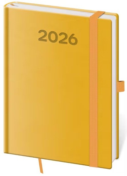 Diář 2026 denní B6 Print Pop - žlutá