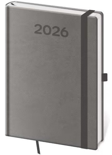 Diář 2026 týdenní A5 Print Pop - šedá