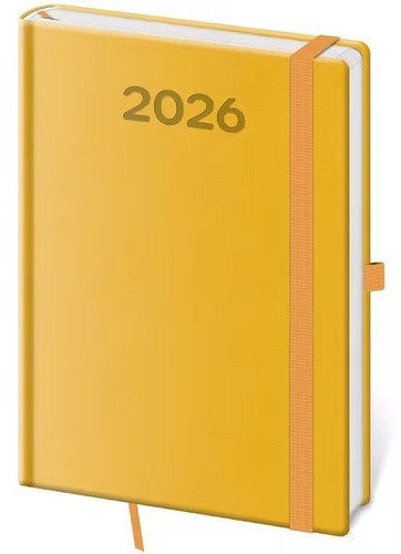 Diář 2026 týdenní A5 Print Pop - žlutá