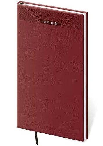 Diář 2026 týdenní kapesní Print Classic - anglická červená