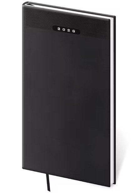 Diář 2026 týdenní kapesní Print Classic - černá
