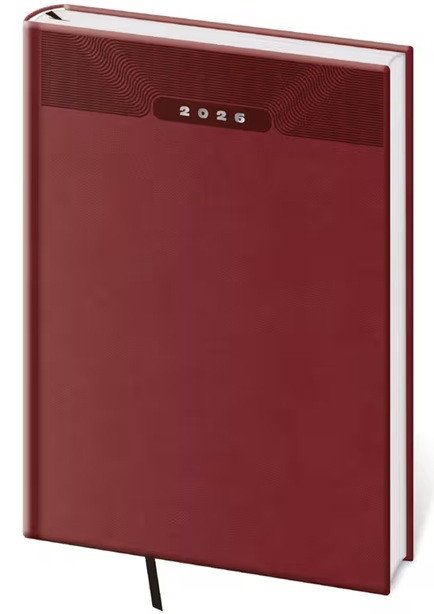Diář 2026 denní A5 Print Classic - anglická červená