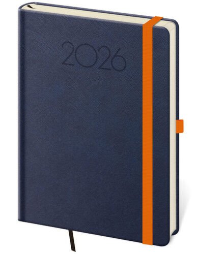 Diář 2026 týdenní A5 Praga - modrá