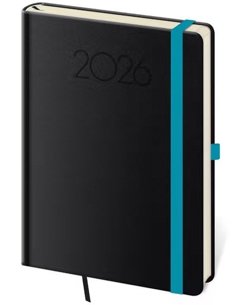 Diář 2026 týdenní A5 Praga - černá