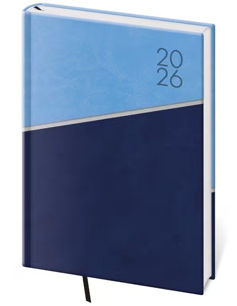 Diář 2026 týdenní A5 Line - modrá