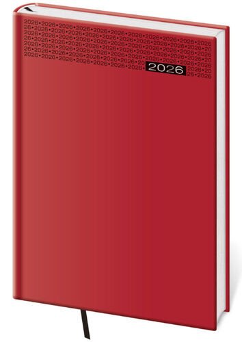 Diář 2026 týdenní B5 Gommato - červená