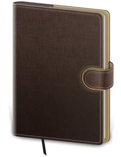 Diář 2026 denní A5 Flip - hnědocapuccinová