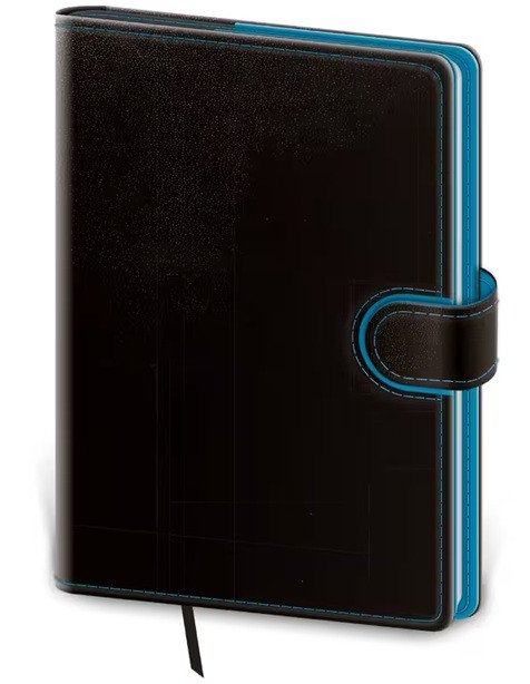 Diář 2026 denní A5 Flip - černomodrá