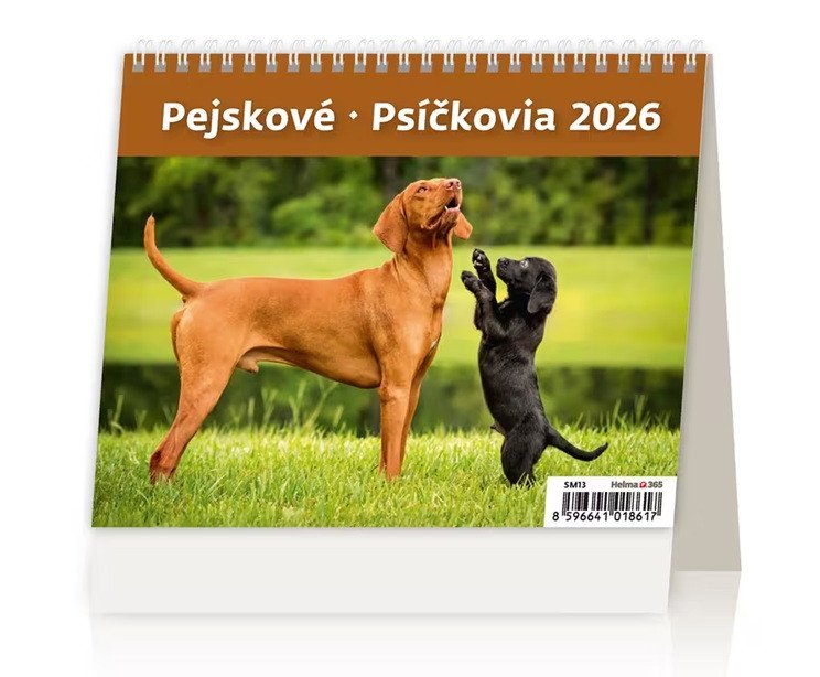 Kalendář stolní 2026 -  MiniMax PejskovéPsíčkovia