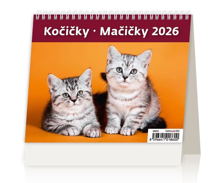 Kalendář stolní 2026 -  MiniMax KočičkyMačičky