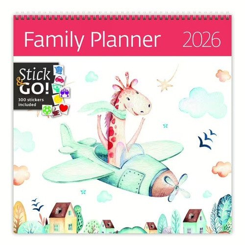 Kalendář nástěnný plánovací 2026 - Family Planner