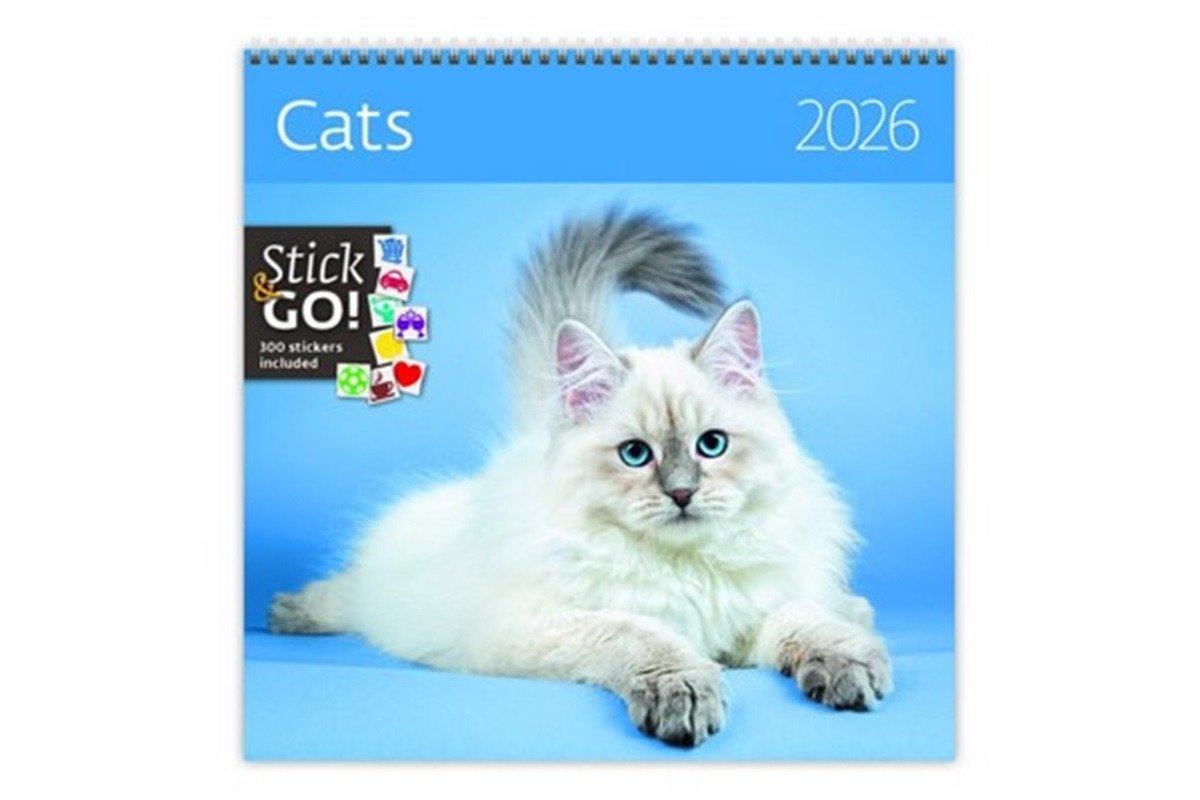 Kalendář nástěnný plánovací 2026 - Cats