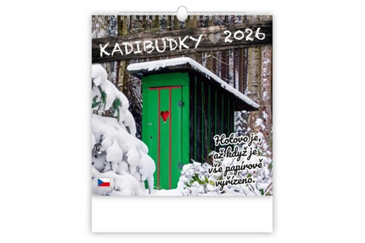 Kalendář nástěnný 2026 - Kadibudky