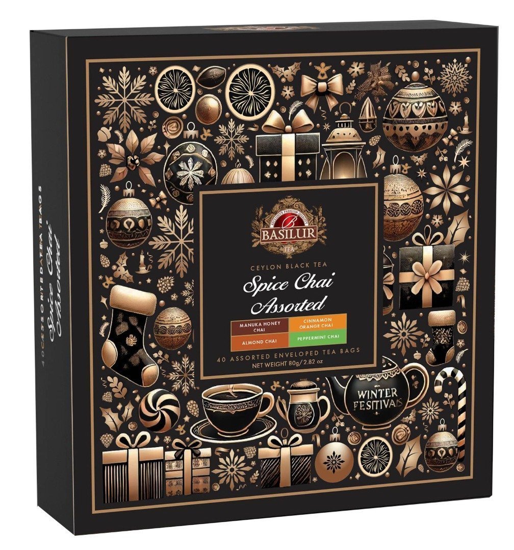 BASILUR Christmas Spice Chai Assorted přebal 40 gastro sáčků