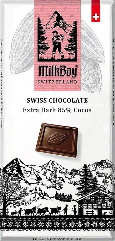 MILKBOY SWISS Hořká čokoláda 85 Extra Dark 85g