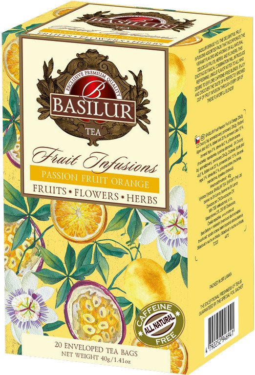 BASILUR Fruit Passion Fruit  Orange přebal 20x2g