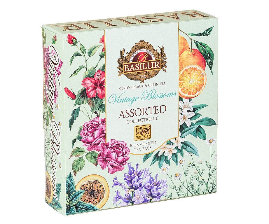 BASILUR Vintage Blossoms Assorted II přebal 40 gastro sáčků