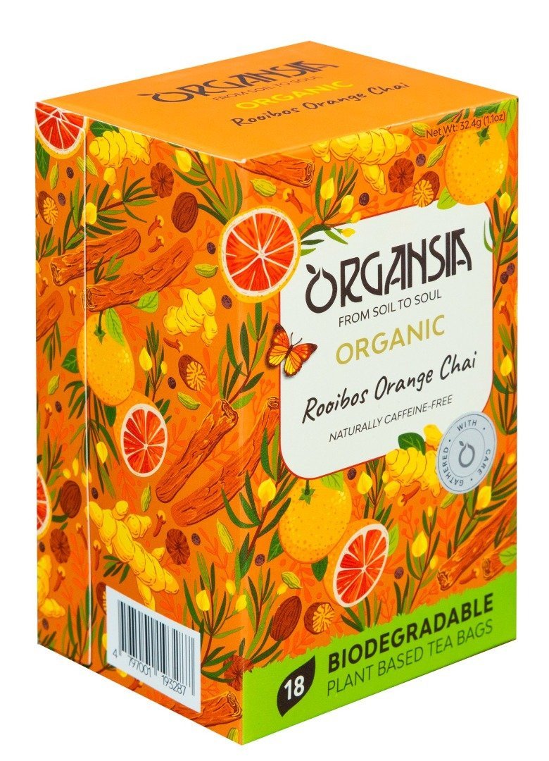 ORGANSIA BIO Rooibos Orange Chai přebal 18x15g