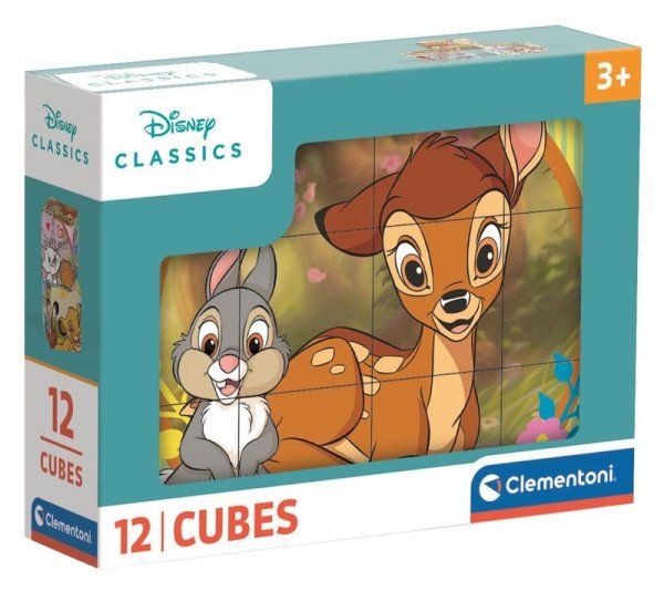 Obrázkové kostky: Disney klasické pohádky 12 kostek