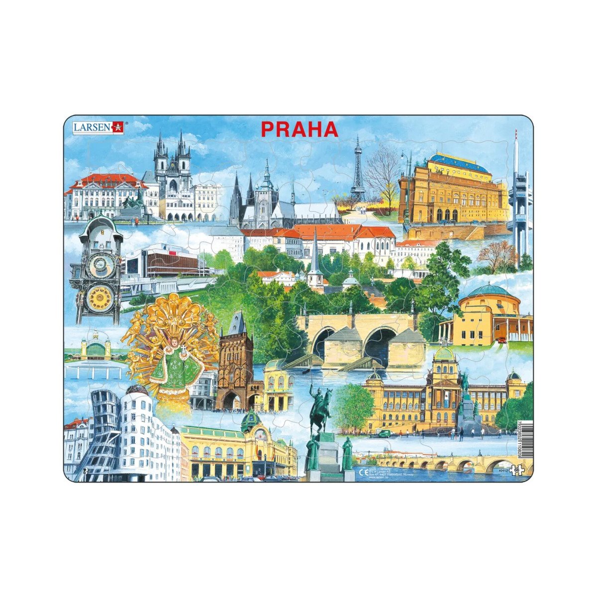 Puzzle Praha Památky 66 dílků