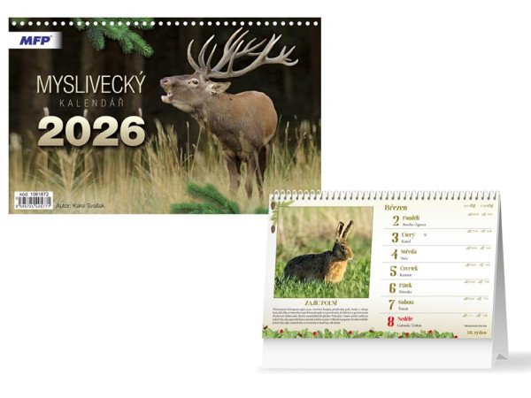 Myslivecký kalendář 2026 - stolní kalendář