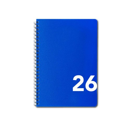 Diář 2026 týdenní A5 sloupcový modrý