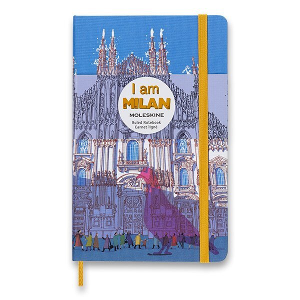 Zápisník Moleskine I am Milan - tvrdé desky L linkovaný