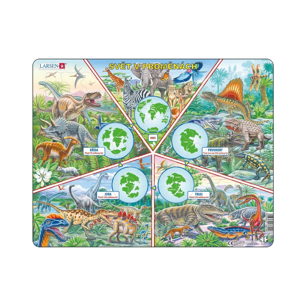 Puzzle Svět v proměnách 100 dílků