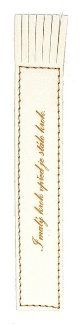 Kožená záložka se střapci I malý krok vpřed je stále krok