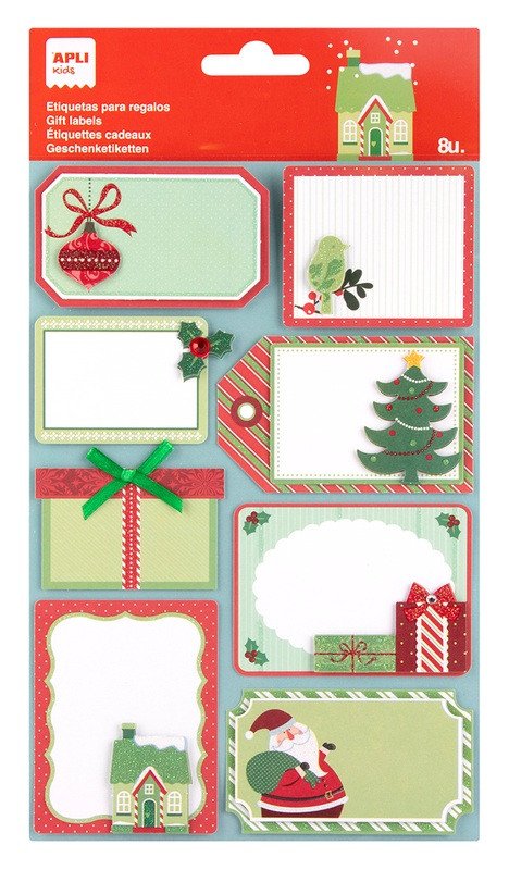 APLI vánoční jmenovky - stromeček a dárky