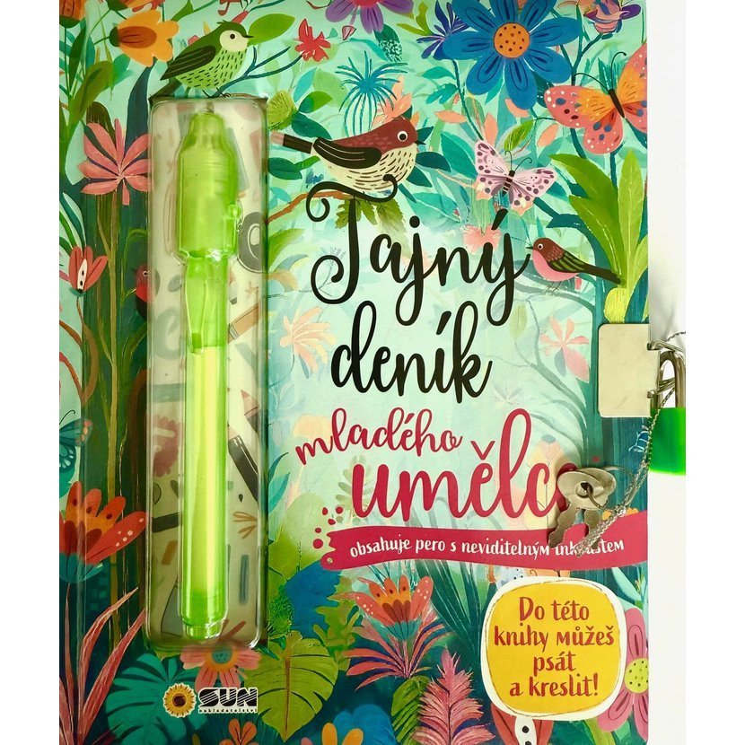 Tajný deník mladého umělce - Klíček a pero s neviditelným inkoustem