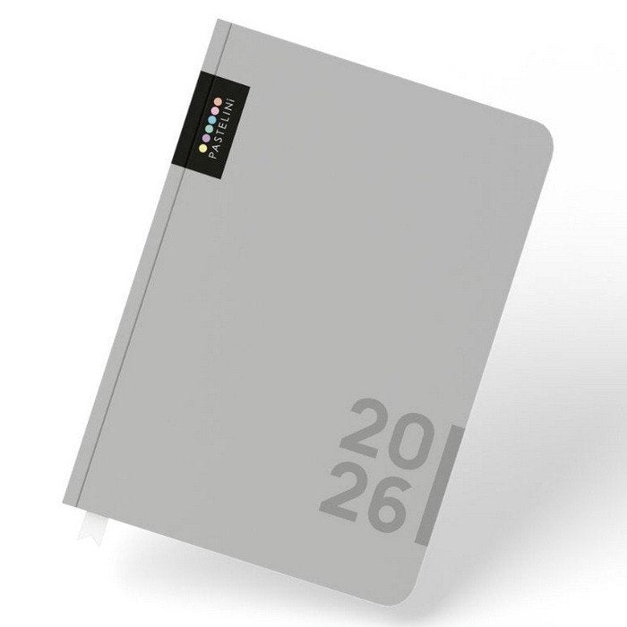 Diář A5 denní 2026 PASTELINI šedá