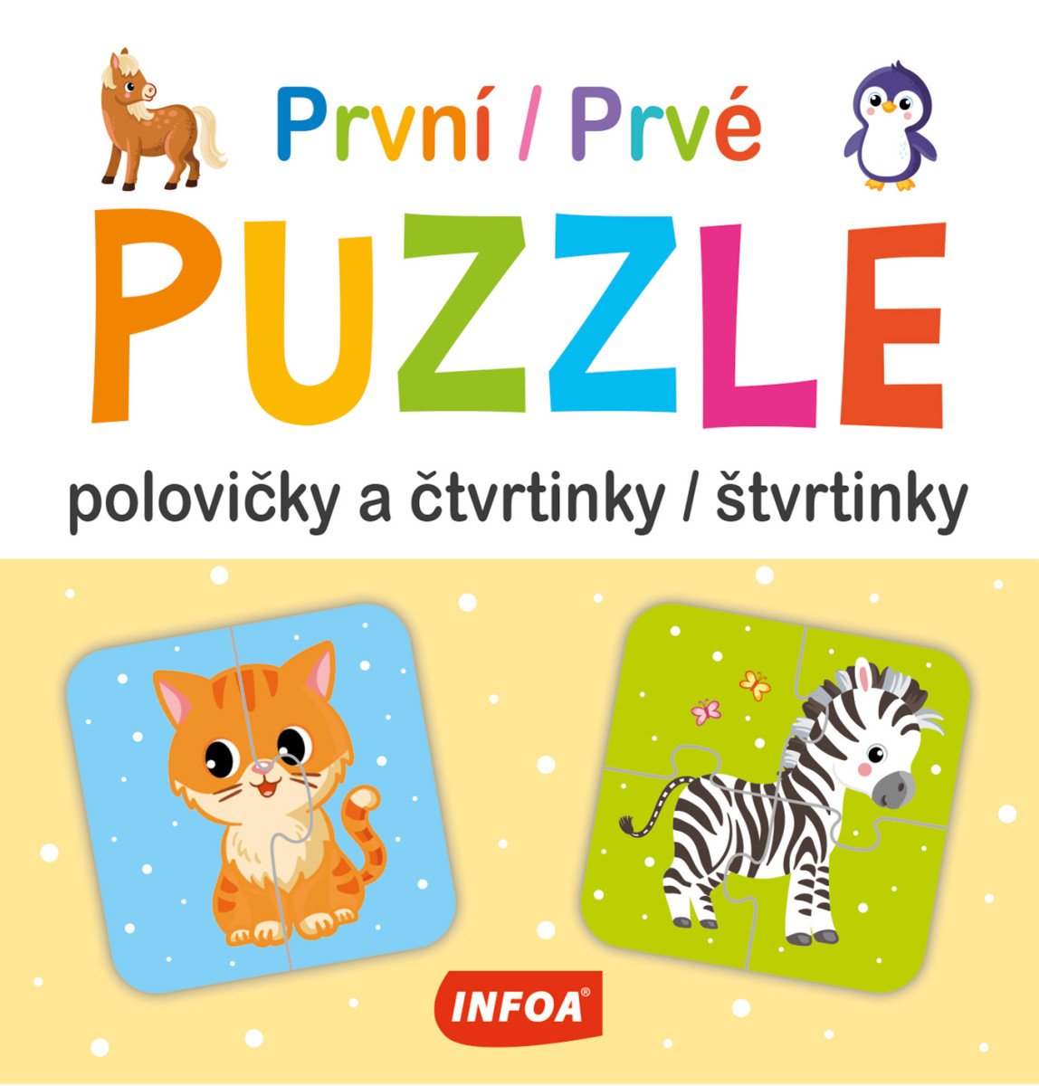 První puzzle - Polovičky a čtvrtinky  Prvé puzzle - Polovičky a štvrtinky