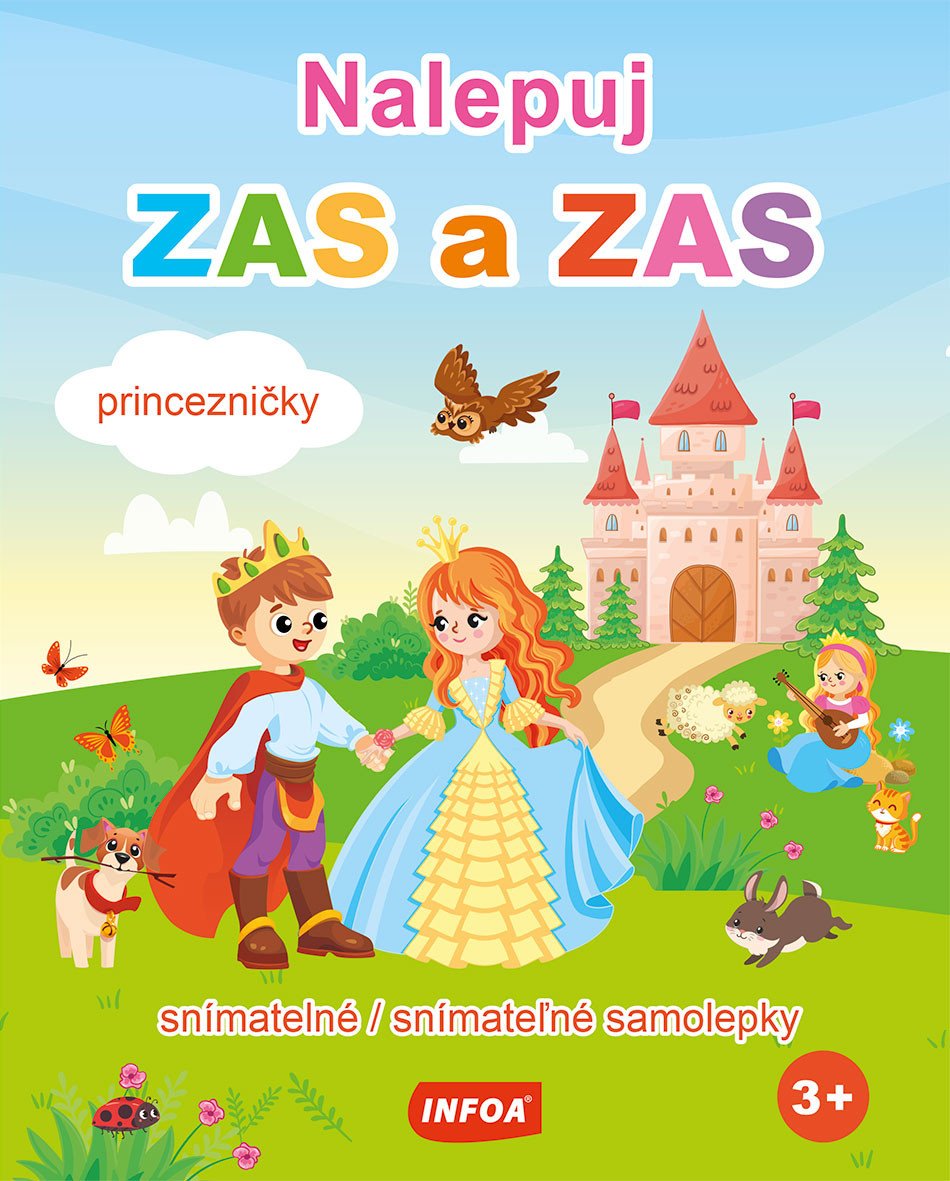 Nalepuj ZAS a ZAS Princezničky - snímatelné  snímateľné samolepky