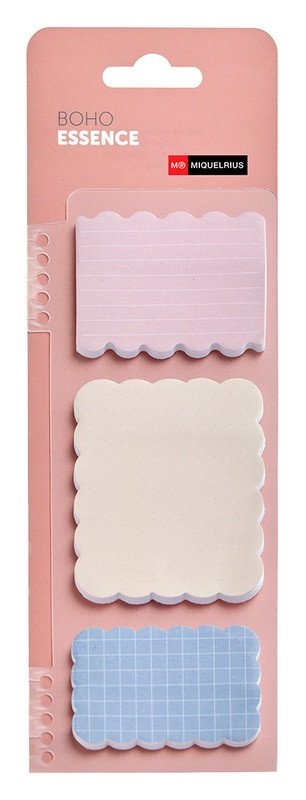 Miquelrius samolepicí bločky BOHO ESSENCE  - 3 × 25ks mix pastelových barev