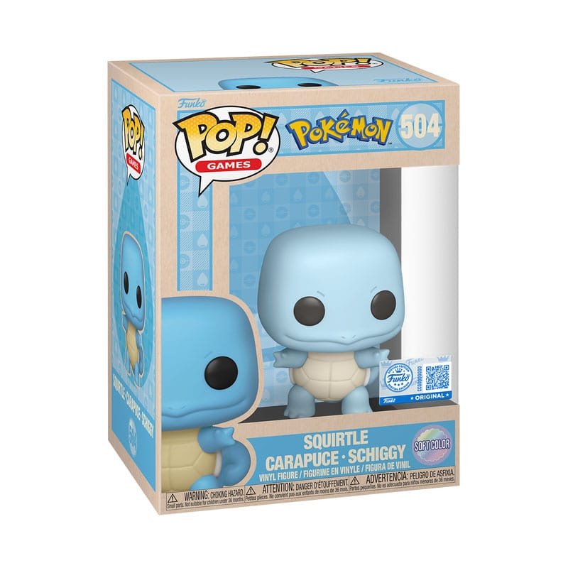 Funko POP Games Pokémon - Squirtle Soft Color 504