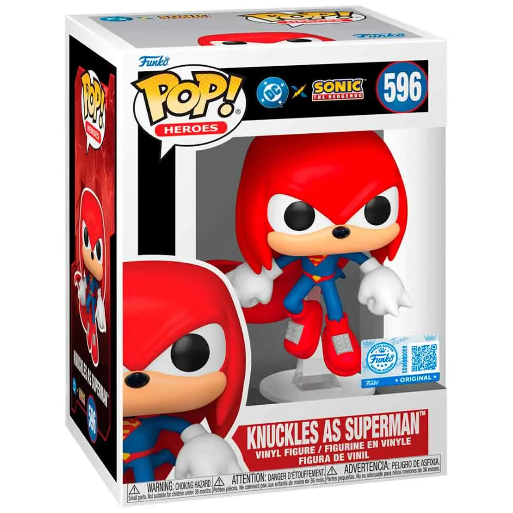 Funko POP Heroes DC x Sonic - Knuckles as Superman 596