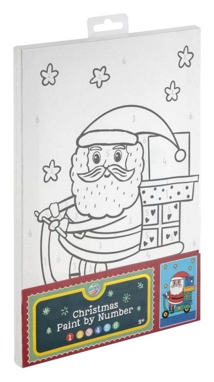 Malování na plátno Santa 30x20 cm