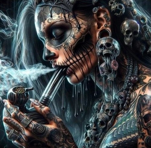 Diamantový obrázek - Dívka Zombie 30x40 cm